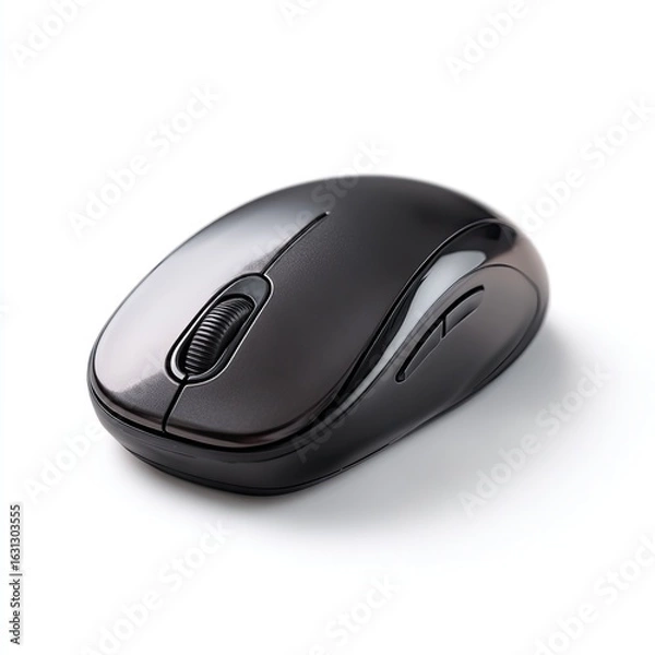 Obraz Sleek black wireless computer mouse (3)