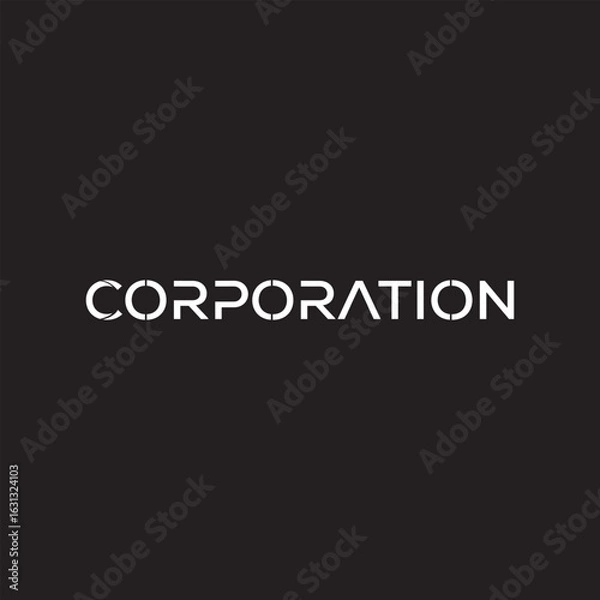 Obraz Coporation logo design, business consulting icon template