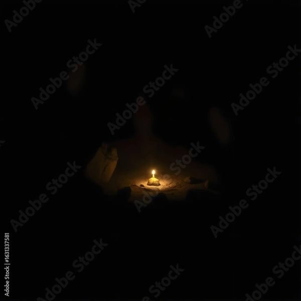 Obraz Everything else still in shadow, but the spark leads.