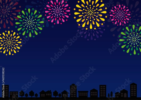 Obraz 花火風景