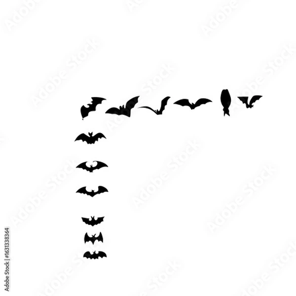 Obraz bat corner border frame