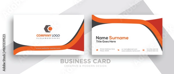 Obraz simple and modern business card template