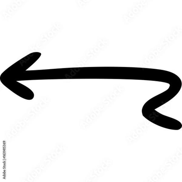 Obraz Hand Drawn Arrow, Doodle Style