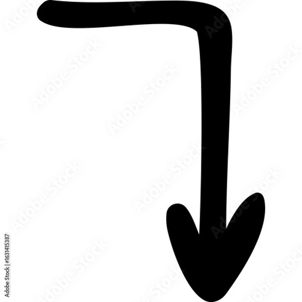 Obraz Hand Drawn Arrow, Doodle Style