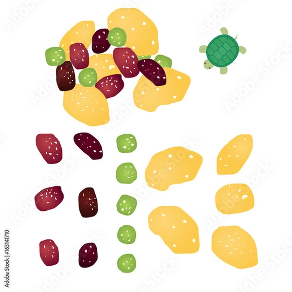 Obraz 甘納豆とカメ