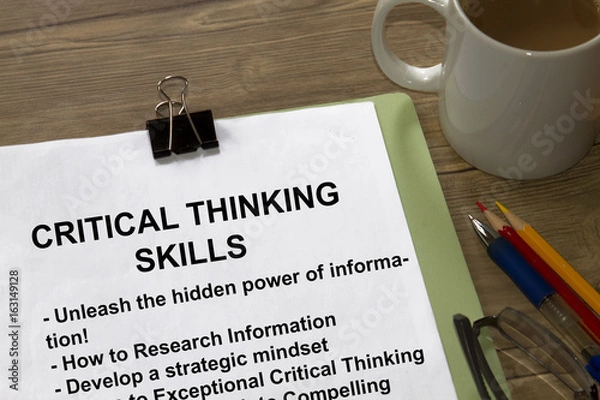 Fototapeta Critical thinking analytic skills seminar