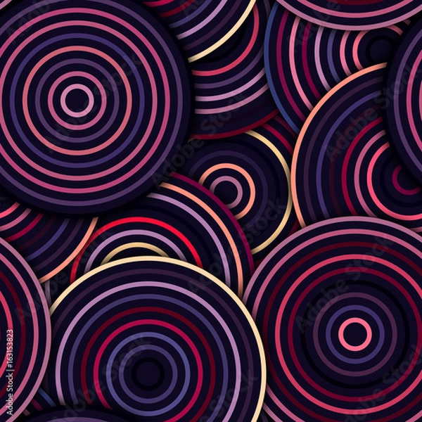 Obraz Abstract Geometric Circles Seamless Pattern