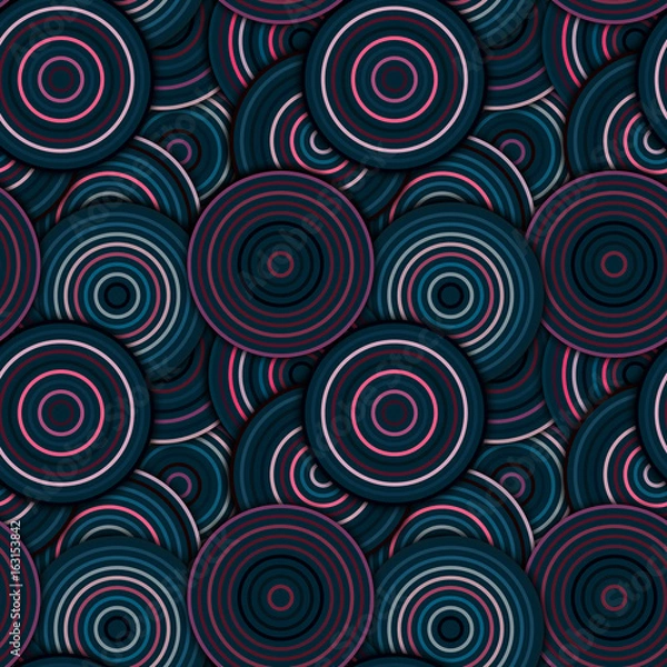 Obraz Abstract Geometric Circles Seamless Pattern