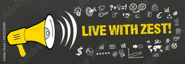 Obraz Live with Zest	
