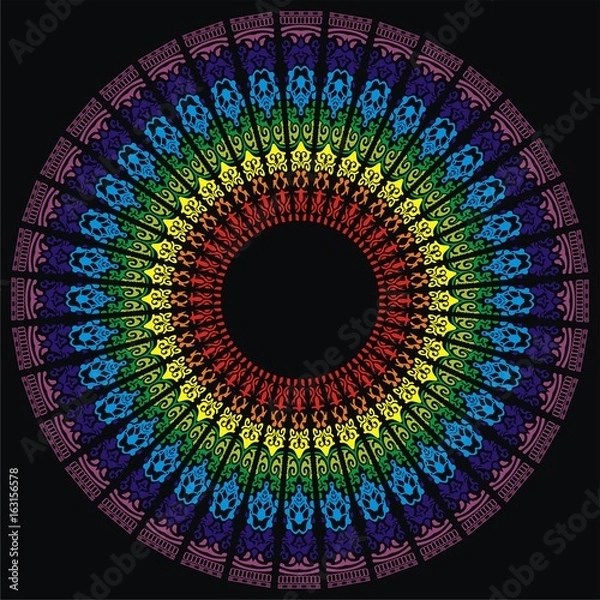 Obraz colored stained-glass window