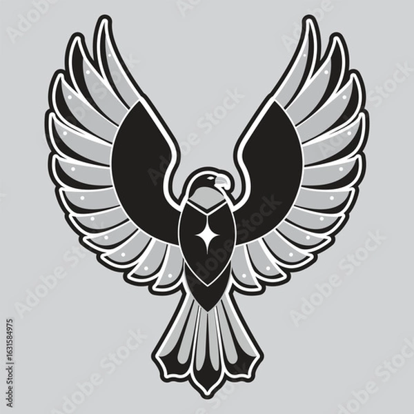 Obraz Flat Design Eagle Mascot Logo