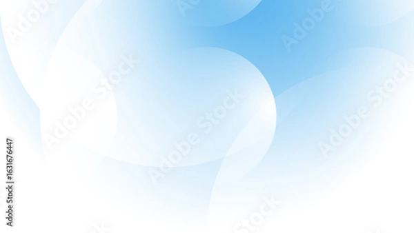 Obraz Abstract creative gradient light blue circle geometric shape background illustration.