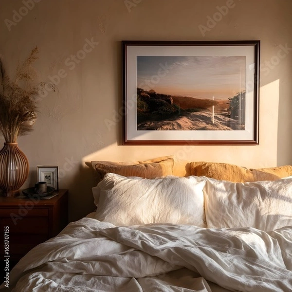 Obraz Bedroom Wall art frames mock-up