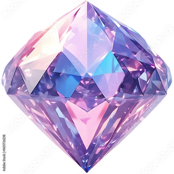 Obraz gem diamond on white