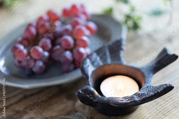 Obraz 小さな葡萄（デラウェア）