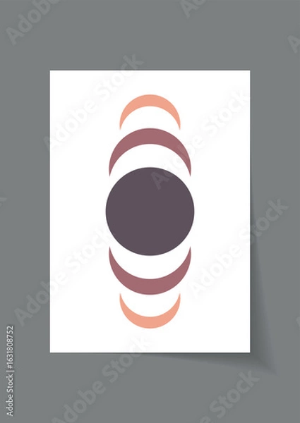 Obraz abstract geometric circle poster vector design