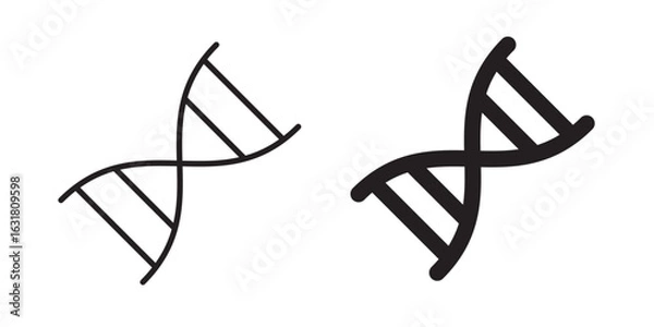 Fototapeta DNA Helix icon Vector illustration stock and fill on white background