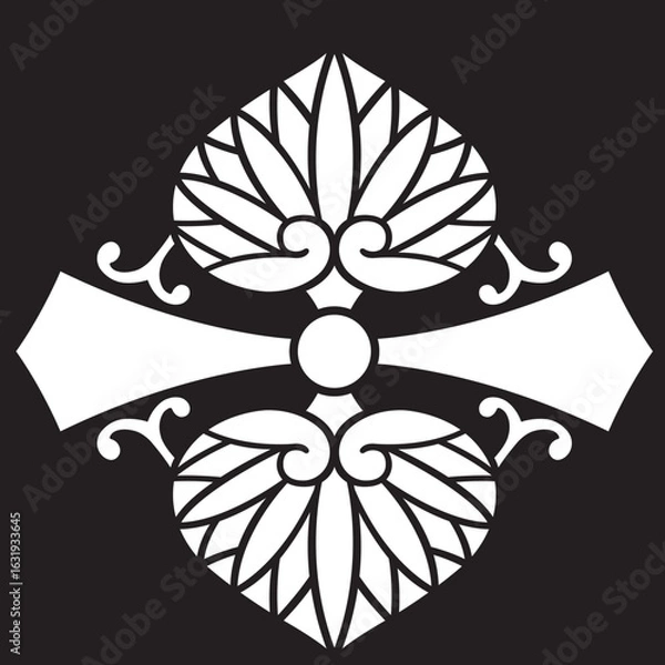 Obraz 家紋　葵紋