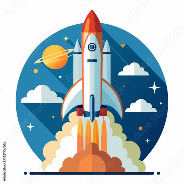 Obraz rocket in space