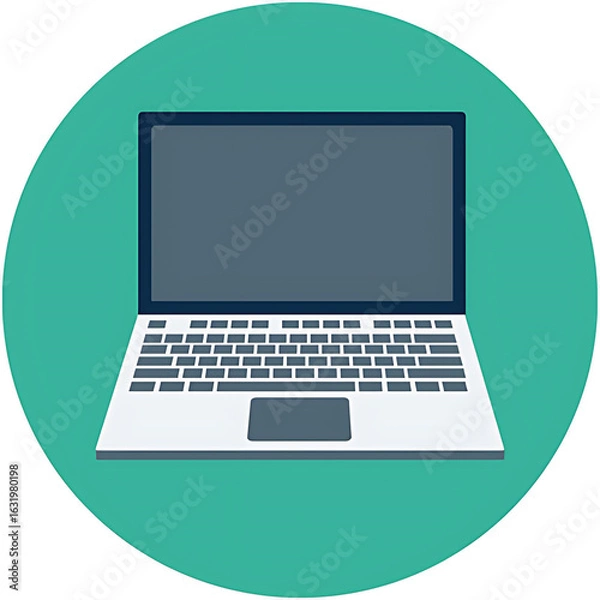 Fototapeta laptop computer with blank screen