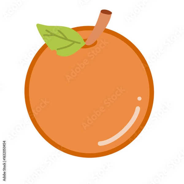 Fototapeta Orange drawing