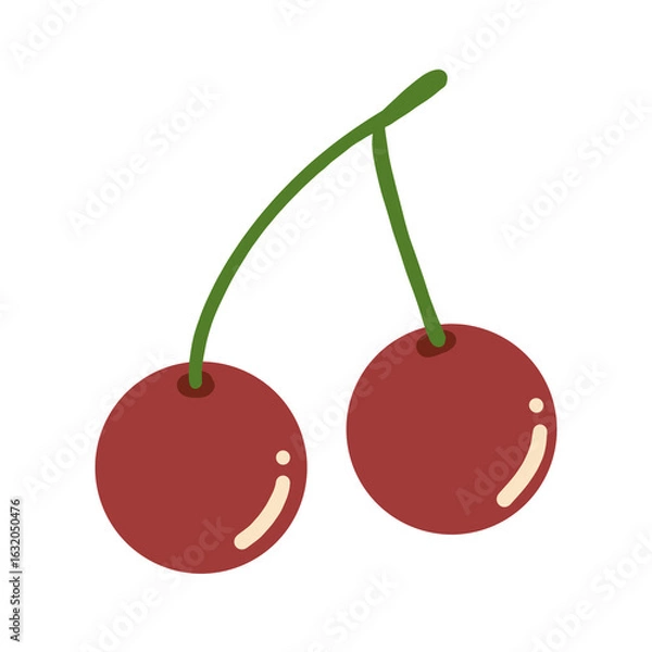 Fototapeta Cherry drawing