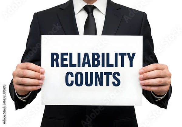 Fototapeta Emphasizing Reliability in Business and Personal Life for Success