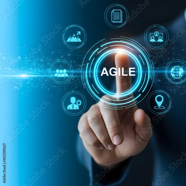 Fototapeta Agile Methodology Enhancing Project Flexibility and Efficiency