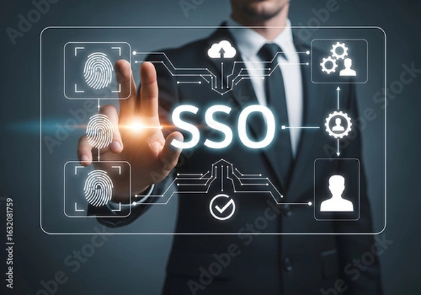 Fototapeta Comprehensive Guide to SSO Authentication and Security