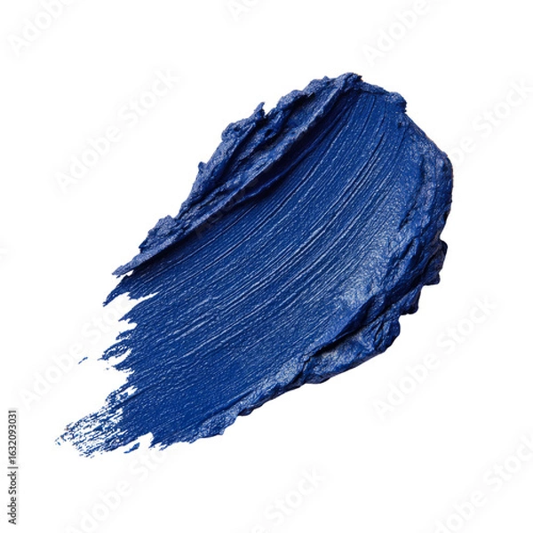 Obraz Bold blue cosmetic lipstick smear swatch texture