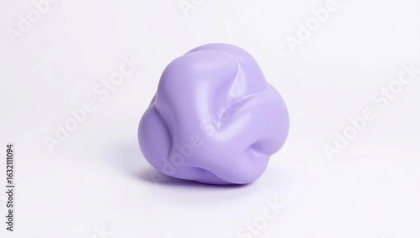 Obraz Lavender-hued, wrinkled, abstract form.