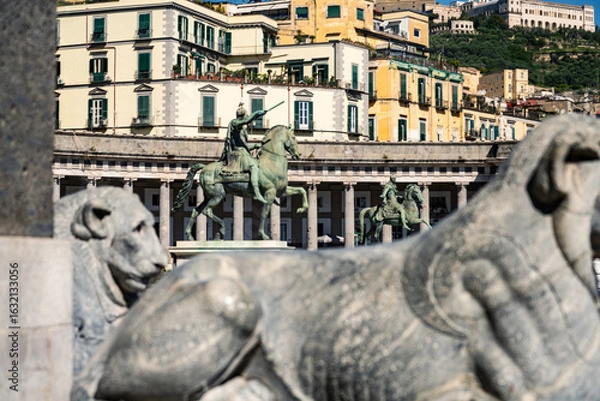 Fototapeta Piazza del Plabiscito, named after the plebiscite taken on October 21, 1860, that brought Naples into the unified Kingdom of Italy.