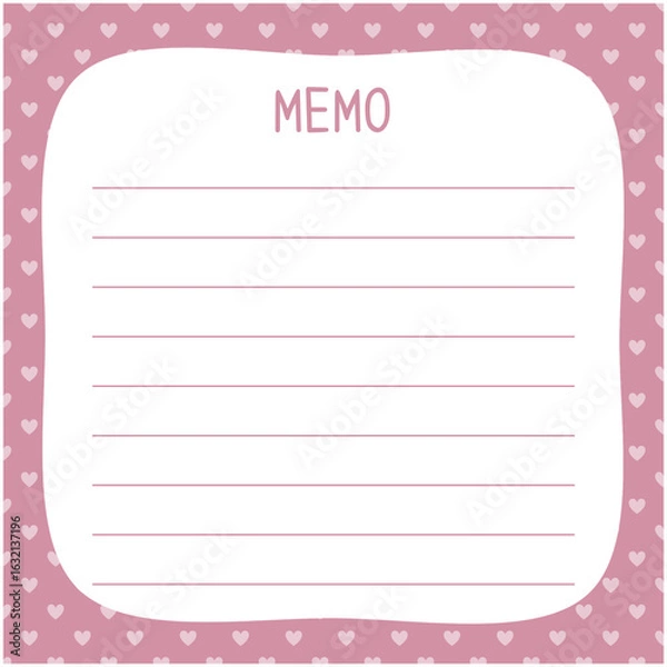 Obraz Cute notepad  for decorating  your artwork  or printing 