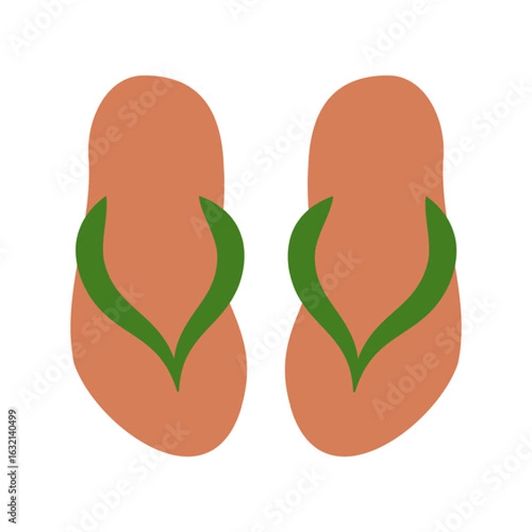 Obraz Flipflops - farbiges Icon