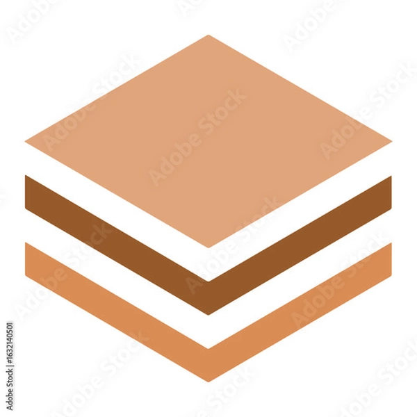 Obraz Ebenen - farbiges Icon