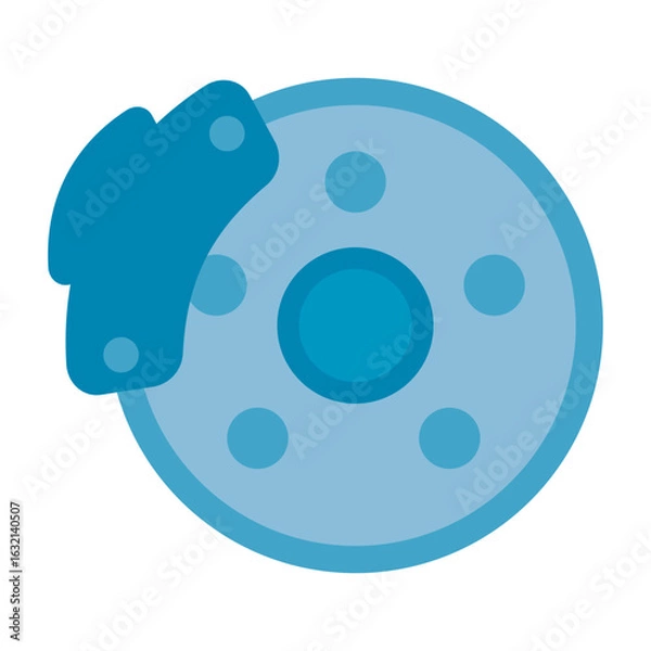 Obraz Bremsscheibe - farbiges Icon