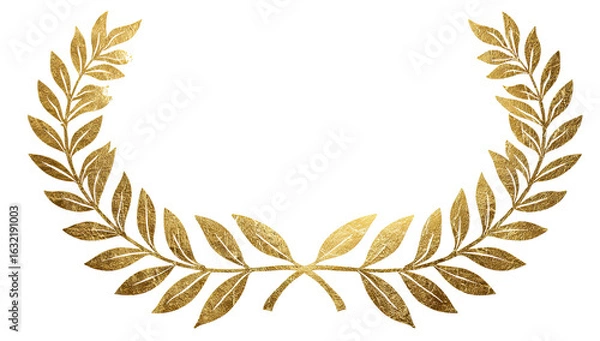 Obraz Gold laurel wreath graphic