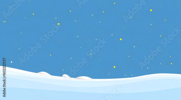 Fototapeta winter landscape with snow and trees