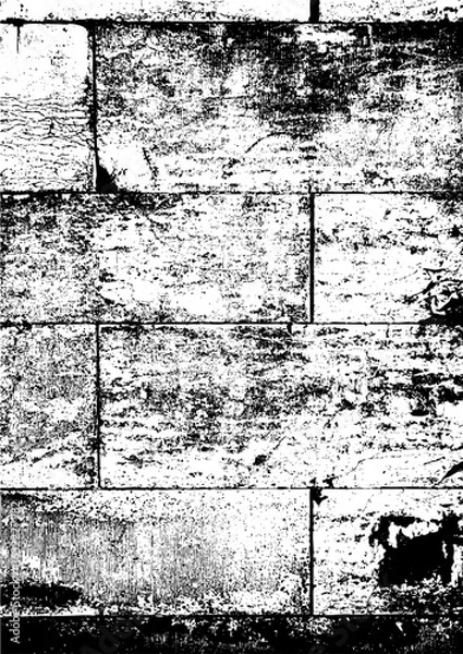 Fototapeta  Large vector brick wall texture with a transparent background