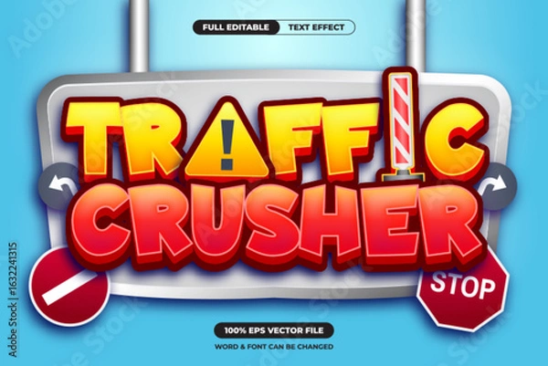 Obraz Borntopia flame-themed game title design, Editable Text Effect Font Style