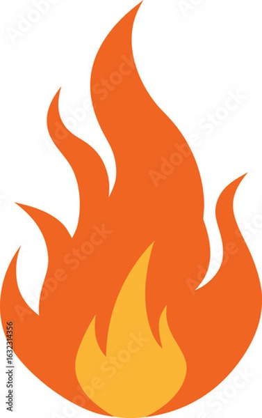 Obraz fire icon on transparent background