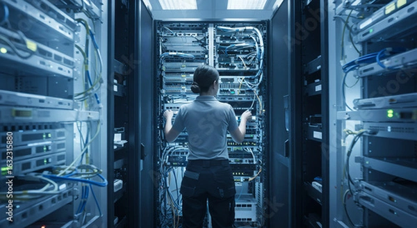 Fototapeta Manutenção data center