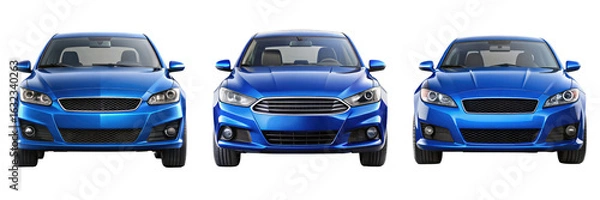 Fototapeta car isolated on transparent white background, clipping path