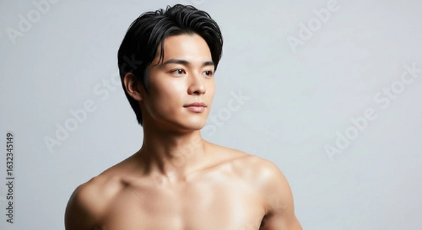 Obraz 上半身裸の男性