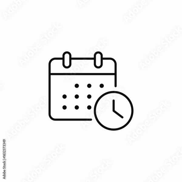 Obraz due date icon sign vector
