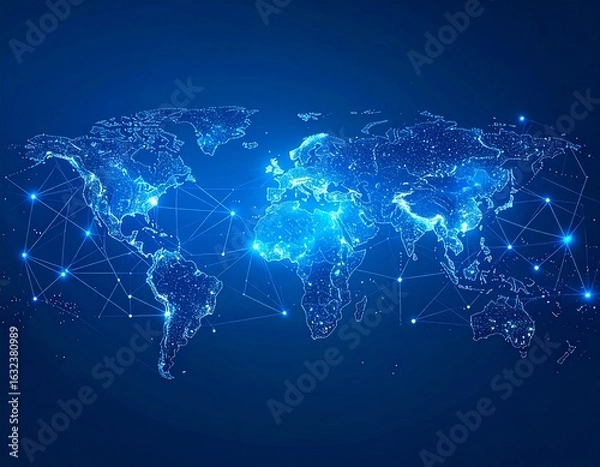 Fototapeta Global Data Web