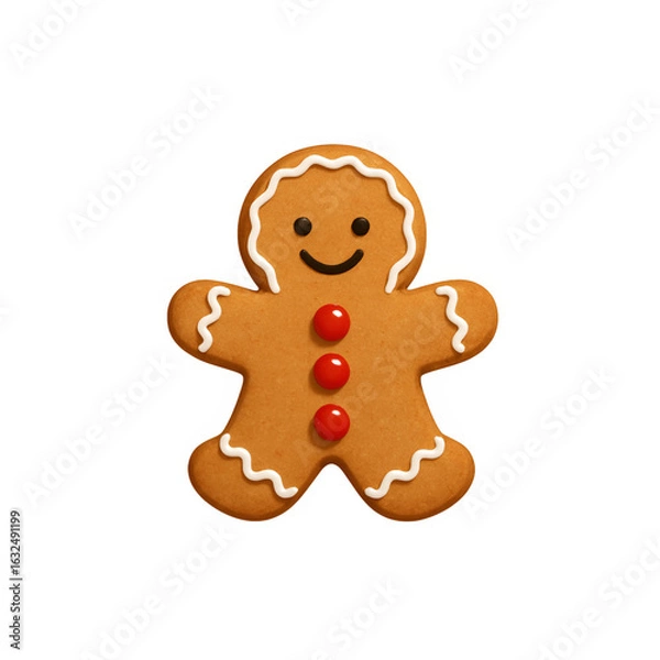 Obraz Festive Gingerbread Man Vector.
