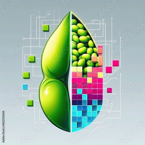 Obraz digital celery asaragus