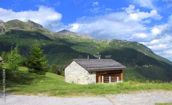 Obraz Vacances en montagne.