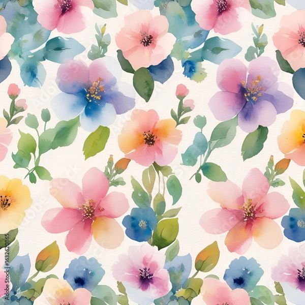 Obraz Watercolor Pastel Pattern Designs